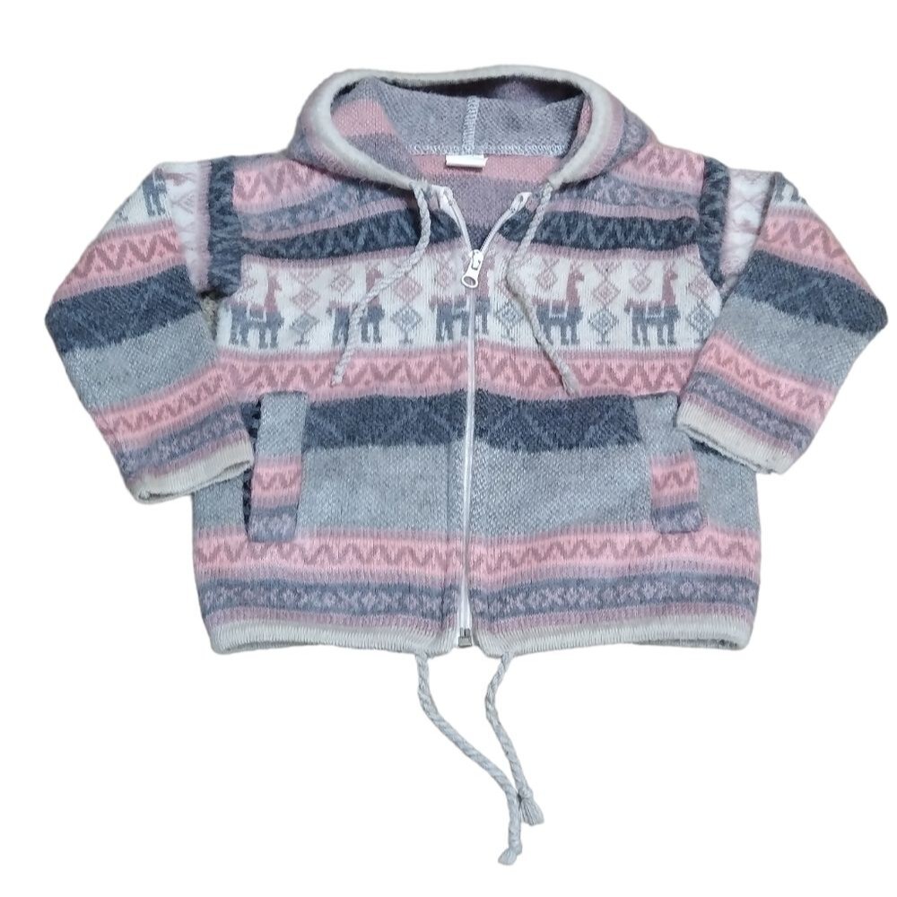 KURI ARTESANIAS Alpaca Wool Ecuador Sweater Hoodie